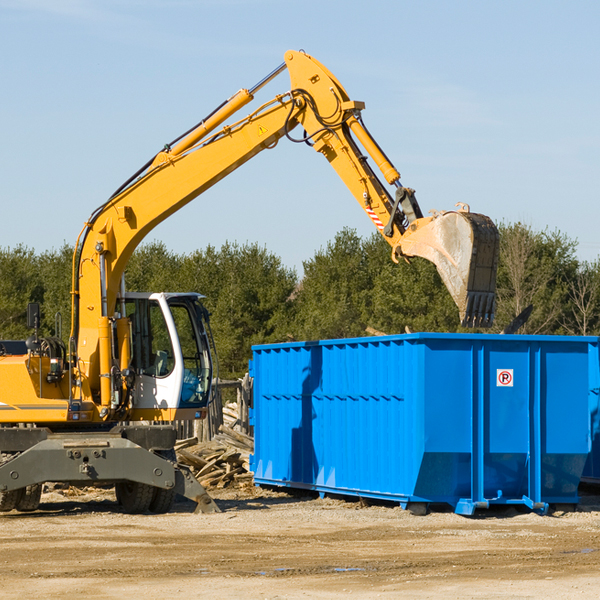 are there any restrictions on where a residential dumpster can be placed in Tunnel City